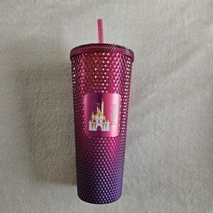 New Starbucks Studded Disney Tumbler Pink Purple Ombre